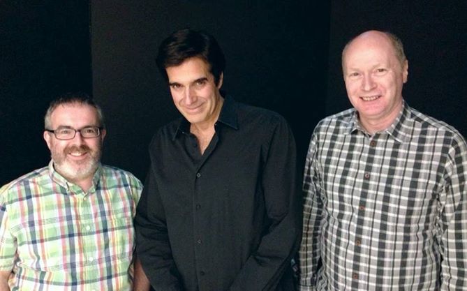 Back stage at the MGM Grand in Las Vegas with David Copperfield after his show.
